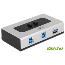 DELOCK 2 portos manuális kétirányú USB 3.0-kapcsoló kábel és adapter