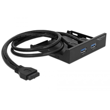 DELOCK 3.5” 2x USB 3.0 elülső panel (63994) (delock63994) kábel és adapter