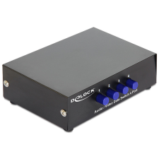 DELOCK 4 portos manuális, kétirányú audio / video kapcsoló kábel és adapter