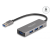 DELOCK 4-portos USB3.2 HUB Silver