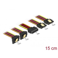 DELOCK 4 x SATA HDD > SATA 15 pin Power Plug 15cm (60150) kábel és adapter