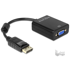 DELOCK 61848 fekete adapter displayport apa &gt; VGA 15 pin anya audió/videó kellék, kábel és adapter