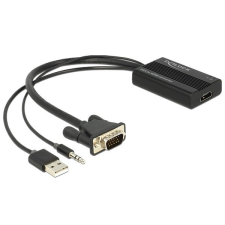 DELOCK 62597 VGA–HDMI adapter audio funkcióval kábel és adapter