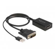DELOCK 63189 video átalakító kábel 0,5 M DVI DisplayPort Fekete kábel és adapter