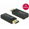 DELOCK 65571 DisplayPort apa -> HDMI anya 4K fekete (65571)