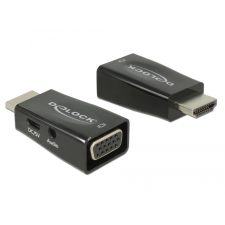DELOCK - 65901 - Adapter HDMI-A dugó > VGA audióval kábel és adapter
