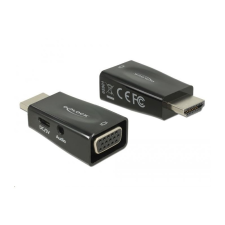 DELOCK 65901 HDMI-A dugó VGA hüvely adapter audióval kábel és adapter
