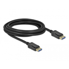 DELOCK 80263 Displayport 2.1 - Displayport 2.1 Kábel 3m - Fekete kábel és adapter