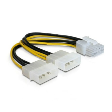 DELOCK 82397 PCI Expressz 8 pin - 2x 4 pin Molex VGA átalakító tápkábel kábel és adapter