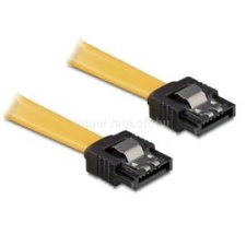 DELOCK 82477 SATA sárga egyenes/egyenes csatl. (fémlappal) 50 cm összekötő kábel (82477) kábel és adapter