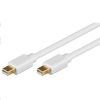 DELOCK 83456 mini Displayport male - male 5 m kábel, fehér (83456) - DisplayPort