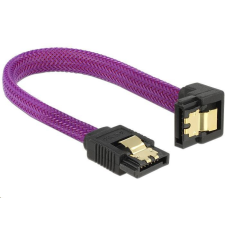 DELOCK 83693 SATA kábel 6 Gb/s le/egyenes lila 10cm kábel és adapter
