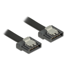 DELOCK 83839 SATA FLEXI 6 Gb/s (apa - apa) kábel 20 cm - Fekete kábel és adapter