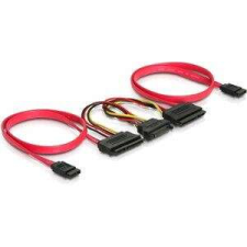 DELOCK 84239 SATA All-in-One cable for 2x HDD (84239) kábel és adapter