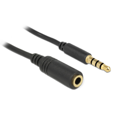 DELOCK 84669 sztereó 3.5 mm jack kábel (apa - anya) iPhonehoz 5m kábel és adapter