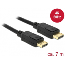 DELOCK - 84860 - Kábel Displayport 1.2 dugó > Displayport dugó 4K 60 Hz 7 m kábel és adapter