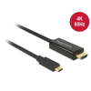 DELOCK 85292 USB-C - HDMI (apa - apa) kábel 3m - Fekete