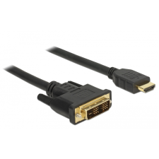 DELOCK 85583 DVI - HDMI Monitorkábel 1.50m - Fekete kábel és adapter