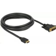DELOCK 85654 HDMI male to DVI 24+1 male kétirányú kábel, 2m (85654) kábel és adapter