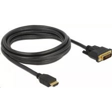 DELOCK 85655 HDMI male to DVI 24+1 male kétirányú kábel, 3m (85655) kábel és adapter