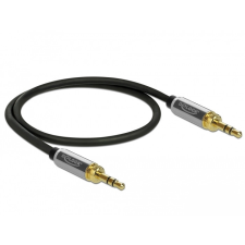DELOCK 85784 audio kábel 0,5 M 3.5mm Fekete, Szürke kábel és adapter
