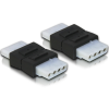 DELOCK Adapter 4 tűs Molex anya-anya