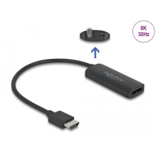  Delock adapter hdmi-a dugó a displayport aljzathoz 8k kábel és adapter