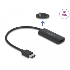 DELOCK Adapter HDMI > DisplayPort (ST-BU) 8K DeLOCK Black (64213) kábel és adapter