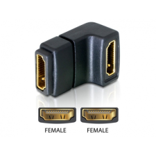 DELOCK Adapter HDMI female > HDMI female 90° down kábel és adapter