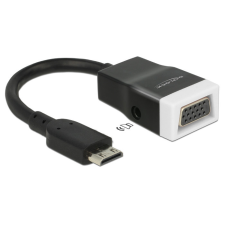 DELOCK Adapter HDMI-mini C dugó &gt; VGA hüvely audióval kábel és adapter