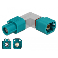 DELOCK Adapter HSD Z hüvely és HSD Z apa ívelt kábel és adapter