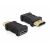DELOCK adapter magas sebességű HDMI - A apa > C anya