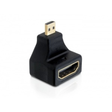 DELOCK Adapter magas sebességű HDMI - mikro D apa > A anya, elforgatott kábel és adapter