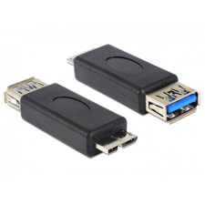 DELOCK Adapter micro USB 3.0-B male > USB 3.0-B female (65216) asztali számítógép kellék