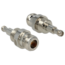 DELOCK Adapter N Jack > SMA Jack Bulkhead, nikkelezett kábel és adapter