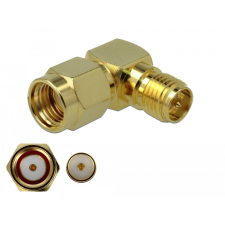 DELOCK Adapter RP-SMA-dugó apa RP-SMA csatlakozóhüvely 90 3 GHz kábel és adapter