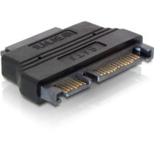 DELOCK Adapter SATA 22pin male - Slim SATA female 13pin Black Bulk (65156) mobiltelefon kellék