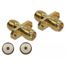 DELOCK Adapter, SMA hüvely apa SMA hüvely, panelrögzítés 10 GHz kábel és adapter