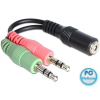 DELOCK Adapter Stereo jack female 3.5 mm > 2 x Stereo jack male 3.5 mm