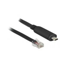 DELOCK Adapter USB2.0/C St > Seriell RS232 RJ45 St 2.0m schw (63912) kábel és adapter