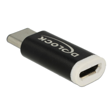 DELOCK Adapter USB 2.0 Micro-B female &gt; USB Type-C 2.0 male Black kábel és adapter