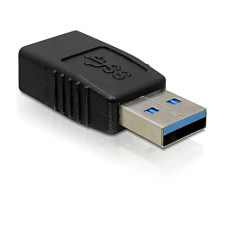 DELOCK Adapter USB 3.0-A male / female Black 65174 kábel és adapter