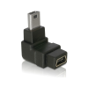 DELOCK Adapter USB-B mini 5pin male/female 90°angled (65097)