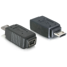 DELOCK Adapter USB micro-B male to mini USB 5pin (65063) kábel és adapter