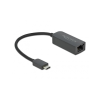 DELOCK Adapter USB Typ-C Stecker zu 2,5 Gigabit LAN kompakt (66645)