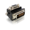 DELOCK Adapter VGA female > DVI 29pin male 90° right angled