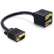 DELOCK Adapter VGA male to 2x VGA female - vga elosztó kábel és adapter