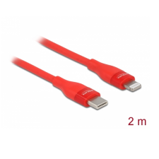 DELOCK Adat- és töltőkábel USB Type-C  - Lightning  iPhone , iPad  és iPod  készülékhez piros 2 m MF tablet kellék
