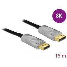 DELOCK Aktív optikai kábel DisplayPort 1.4 8K 15 m kábel és adapter