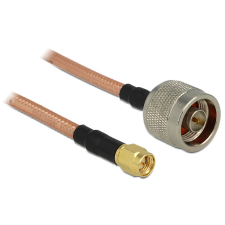 DELOCK antannakábel N dugó - SMA dugó csatlakozóval, alacsony veszteségű, RG-142, 400mm egyéb hálózati eszköz